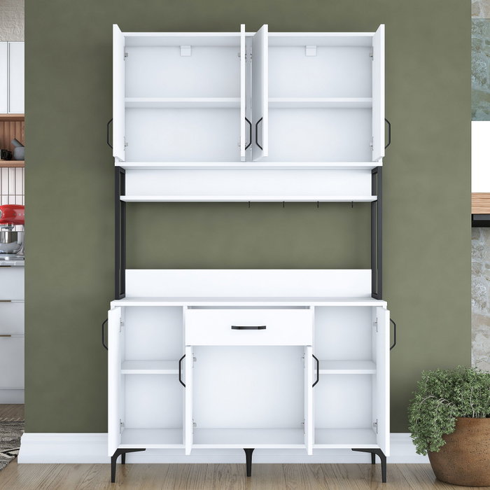 Hanah Home Armario Multiusos Blanco 120x198,6x40 cm